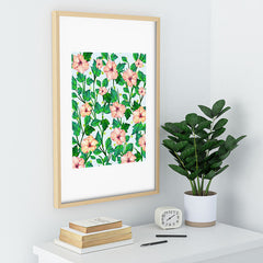 83 Oranges Blush Blossom Recessed Framing Rectangle