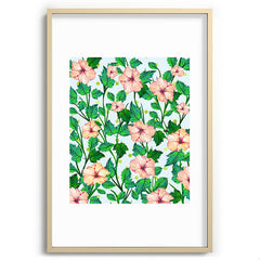 83 Oranges Blush Blossom Recessed Framing Rectangle