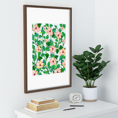 83 Oranges Blush Blossom Recessed Framing Rectangle
