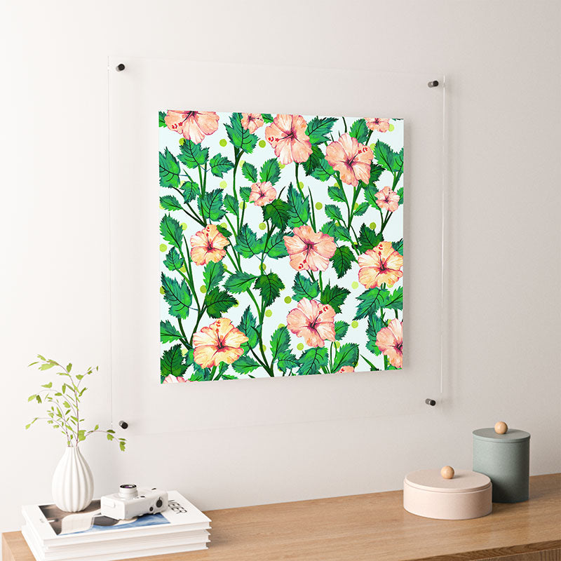 83 Oranges Blush Blossom Floating Acrylic Print