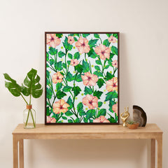 83 Oranges Blush Blossom Art Canvas