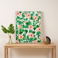 83 Oranges Blush Blossom Art Canvas