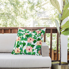 83 Oranges Blush Blossom Outdoor Throw Pillow