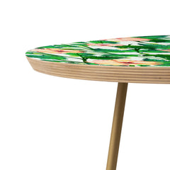 83 Oranges Blush Blossom Round Side Table
