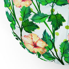 83 Oranges Blush Blossom Floor Pillow Round