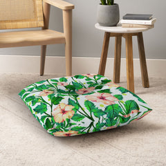 83 Oranges Blush Blossom Floor Pillow Square