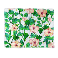 83 Oranges Blush Blossom Throw Blanket