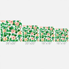 83 Oranges Blush Blossom Outdoor Throw Pillow