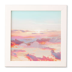 83 Oranges Blush Clouds Framed Wall Art