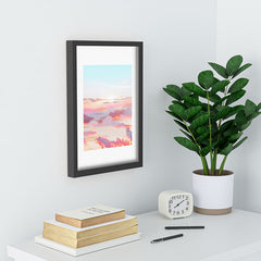 83 Oranges Blush Clouds Recessed Framing Rectangle