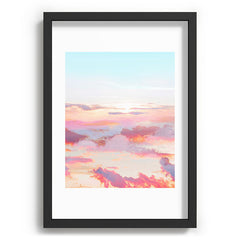 83 Oranges Blush Clouds Recessed Framing Rectangle