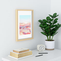 83 Oranges Blush Clouds Recessed Framing Rectangle