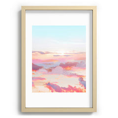 83 Oranges Blush Clouds Recessed Framing Rectangle