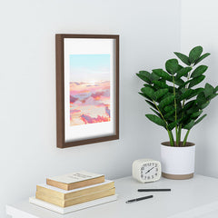83 Oranges Blush Clouds Recessed Framing Rectangle
