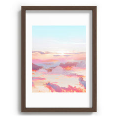 83 Oranges Blush Clouds Recessed Framing Rectangle