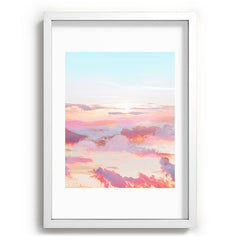 83 Oranges Blush Clouds Recessed Framing Rectangle