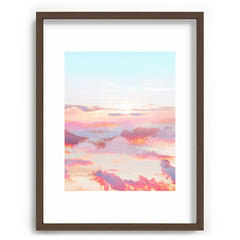 83 Oranges Blush Clouds Recessed Framing Rectangle