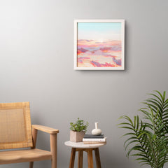 83 Oranges Blush Clouds Framed Wall Art