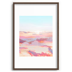 83 Oranges Blush Clouds Recessed Framing Rectangle
