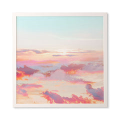 83 Oranges Blush Clouds Framed Wall Art