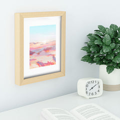 83 Oranges Blush Clouds Recessed Framing Rectangle