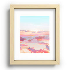 83 Oranges Blush Clouds Recessed Framing Rectangle