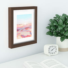 83 Oranges Blush Clouds Recessed Framing Rectangle