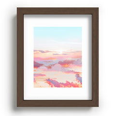 83 Oranges Blush Clouds Recessed Framing Rectangle