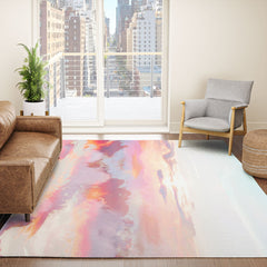 83 Oranges Blush Clouds Area Rug