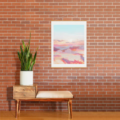 83 Oranges Blush Clouds Art Print