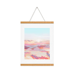 83 Oranges Blush Clouds Art Print