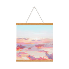 83 Oranges Blush Clouds Art Print