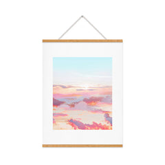 83 Oranges Blush Clouds Art Print