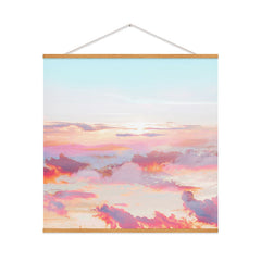 83 Oranges Blush Clouds Art Print
