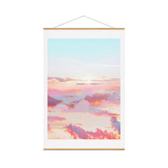 83 Oranges Blush Clouds Art Print