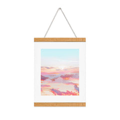 83 Oranges Blush Clouds Art Print