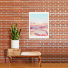 83 Oranges Blush Clouds Art Print