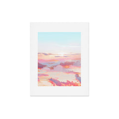 83 Oranges Blush Clouds Art Print