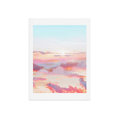 83 Oranges Blush Clouds Art Print
