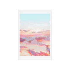 83 Oranges Blush Clouds Art Print