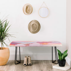 83 Oranges Blush Clouds Bench
