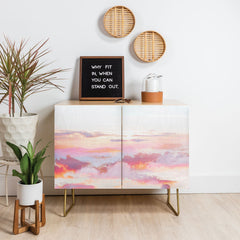 83 Oranges Blush Clouds Credenza