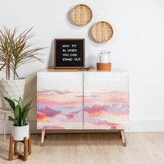 83 Oranges Blush Clouds Credenza