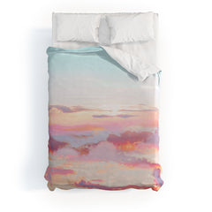 83 Oranges Blush Clouds Duvet Cover