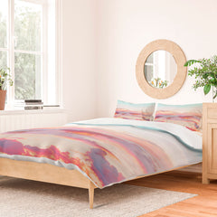 83 Oranges Blush Clouds Duvet Cover