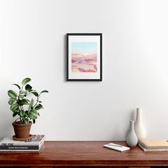 83 Oranges Blush Clouds Framed Art Print