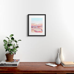 83 Oranges Blush Clouds Framed Art Print