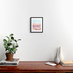 83 Oranges Blush Clouds Framed Art Print