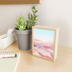 83 Oranges Blush Clouds Framed Mini Art Print
