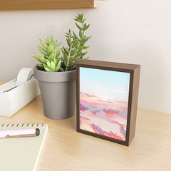 83 Oranges Blush Clouds Framed Mini Art Print
